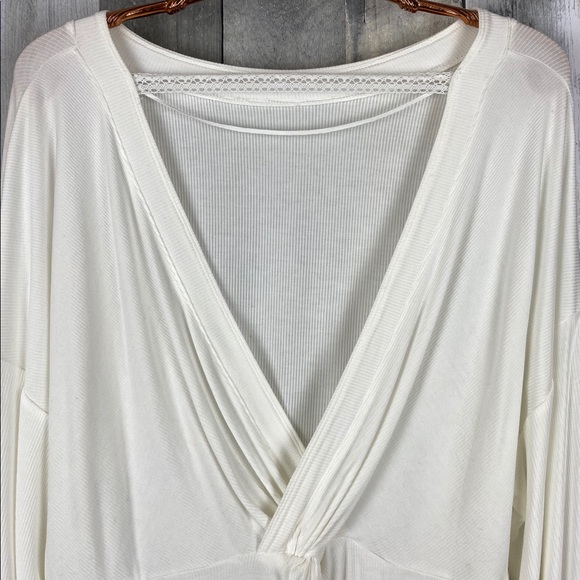 Free People Shimmy Shake Top Ivory Size XS New! - Picture 5 of 8